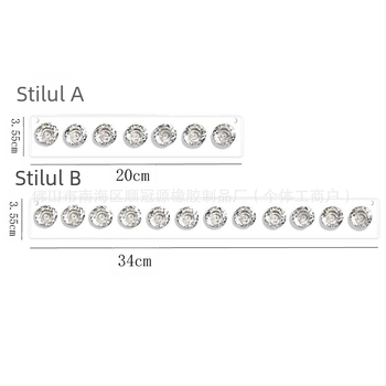 Suport de bijuterii din acrilic, montat pe perete – unic corp, spațiu pentru lanțuri, brățări și cercei, tăiere laser, Toamnă 2024