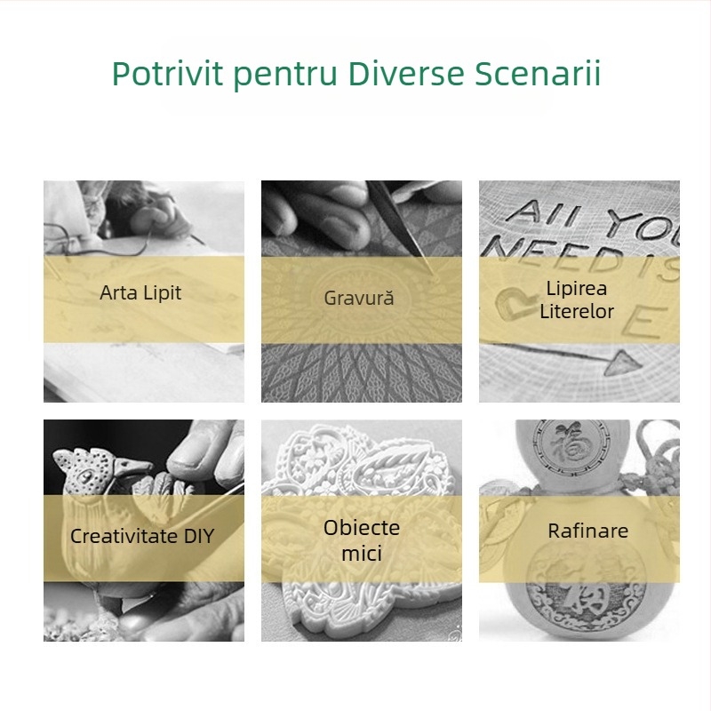 Set de 26 vârfuri de pirografie pentru fierul de lipit electric, șurub M4, temperatură constantă, gravură DIY