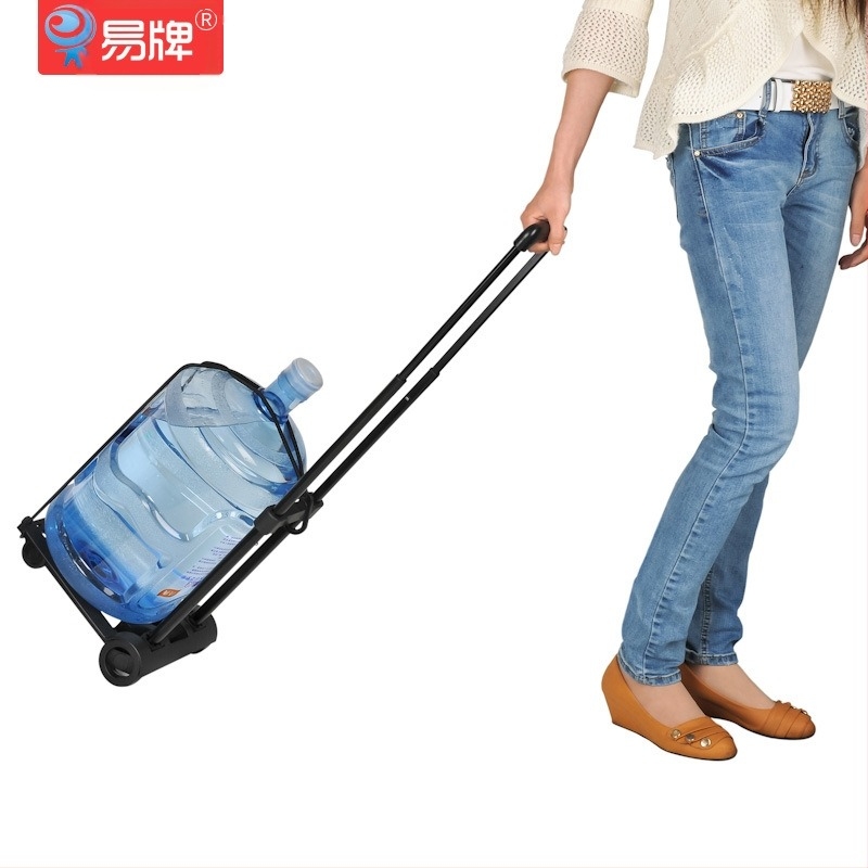 Căruț cu două roți, pliabil și portabil, cadru din fier, încărcătură maximă 30 kg, greutate 2,0 kg