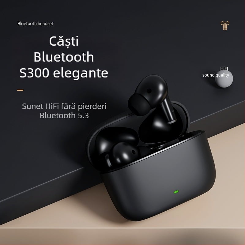 Căști Bluetooth TWS in-ear, Bluetooth 5.0, rază 10 m, baterie 4–8 ore, IPX5, stereo