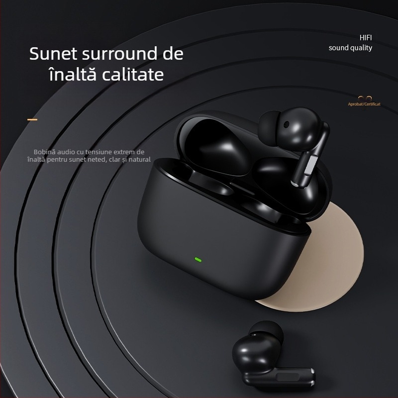 Căști Bluetooth TWS in-ear, Bluetooth 5.0, rază 10 m, baterie 4–8 ore, IPX5, stereo