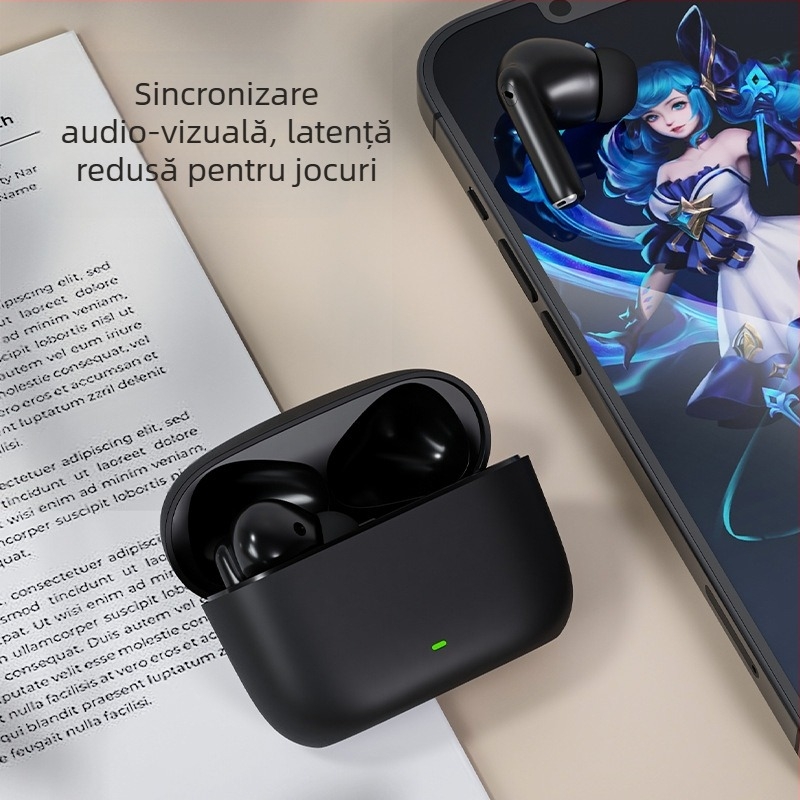 Căști Bluetooth TWS in-ear, Bluetooth 5.0, rază 10 m, baterie 4–8 ore, IPX5, stereo