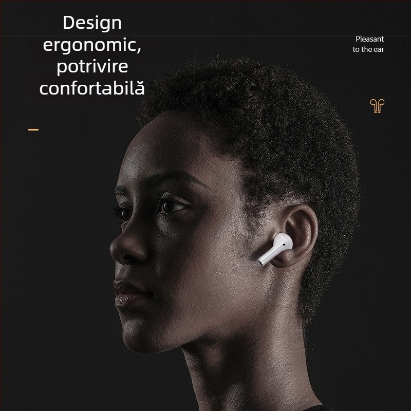 Căști Bluetooth TWS in-ear, Bluetooth 5.0, rază 10 m, baterie 4–8 ore, IPX5, stereo