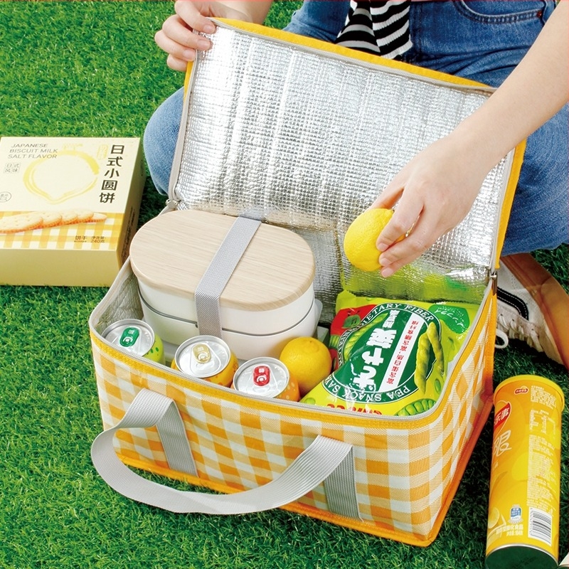 Geantă pliabilă pentru picnic în aer liber, modelul 885, material Oxford, izolație, pentru picnic în aer liber