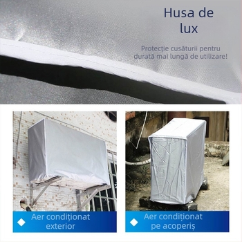 Acoperire pentru unitatea exterioară de aer condiționat - țesătură poliester, brand Meishi Meile, stil modern minimalist, protecție împotriva prafului și intemperiilor