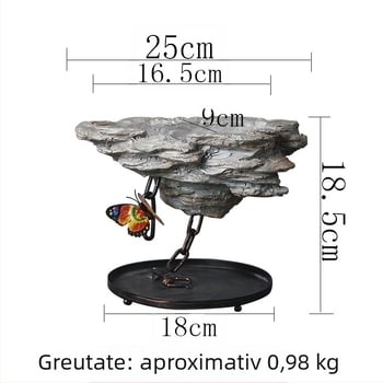 Ghiveci din rășină cu design din fier forjat pentru suspendare, potrivit pentru birou și casă – pentru așezat pe birou, pe podea sau ca element suspendat