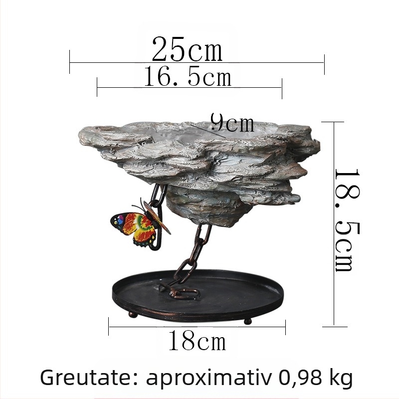 Ghiveci din rășină cu design din fier forjat pentru suspendare, potrivit pentru birou și casă – pentru așezat pe birou, pe podea sau ca element suspendat