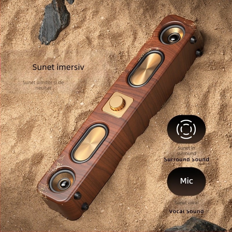 Boxă Bluetooth cu IPX7, difuzoare horn dual, putere 10W, baterie încorporată 1000–1200 mAh, răspuns în frecvență 100 Hz–20 kHz