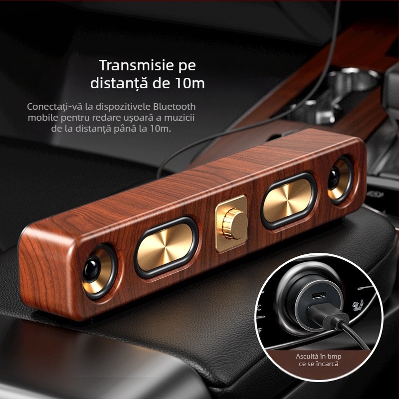 Boxă Bluetooth cu IPX7, difuzoare horn dual, putere 10W, baterie încorporată 1000–1200 mAh, răspuns în frecvență 100 Hz–20 kHz