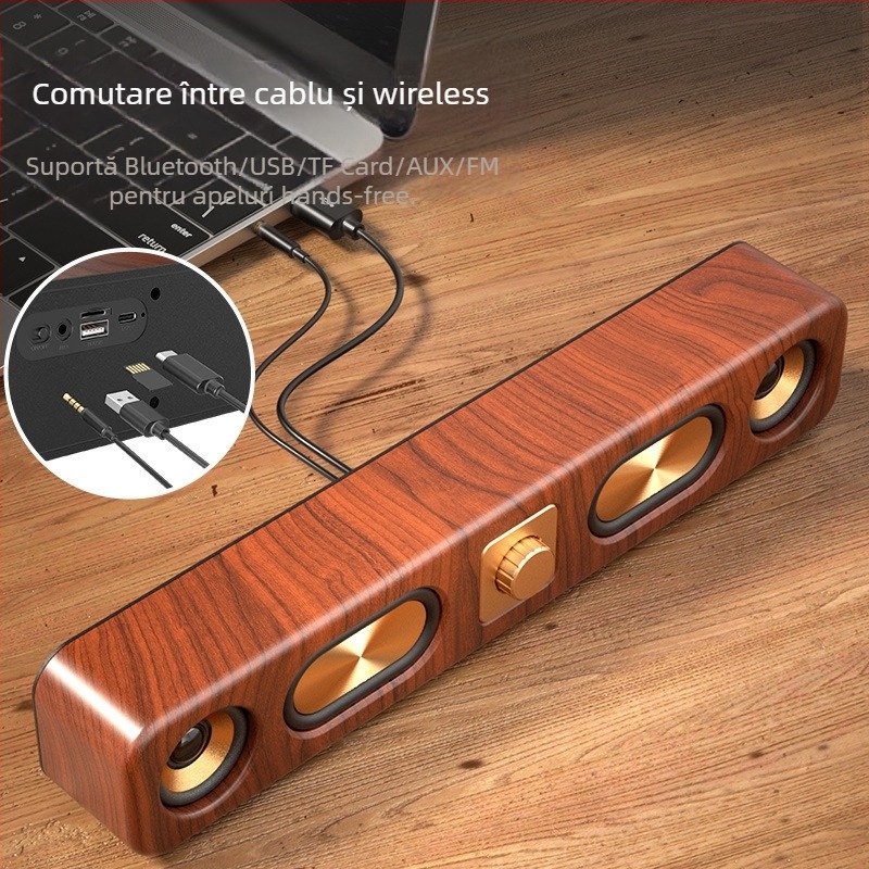 Boxă Bluetooth cu IPX7, difuzoare horn dual, putere 10W, baterie încorporată 1000–1200 mAh, răspuns în frecvență 100 Hz–20 kHz