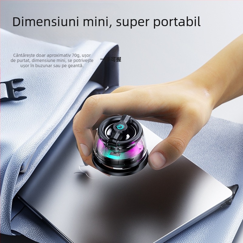 Difuzor Bluetooth magnetic JY88 cu suport pentru telefon și design purtabil pentru sport și camping; Bluetooth 5.3, 100Hz-20kHz, rază 10m, baterie încorporată 300-500mAh, 5W