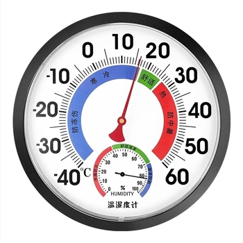 Indicator de temperatură și umiditate, Funad T25D, higrometru de interior, precizie înaltă, interval -40 până la 60°C, 0–100% RH, precizie temperatură ±1°C, precizie umidire ±5% RH