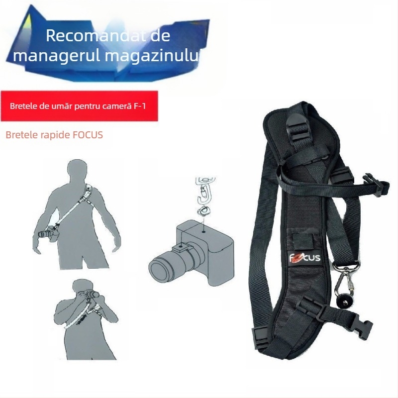 Curea de umăr pentru cameră F-1 Focus, cu design pe un umăr și acces rapid