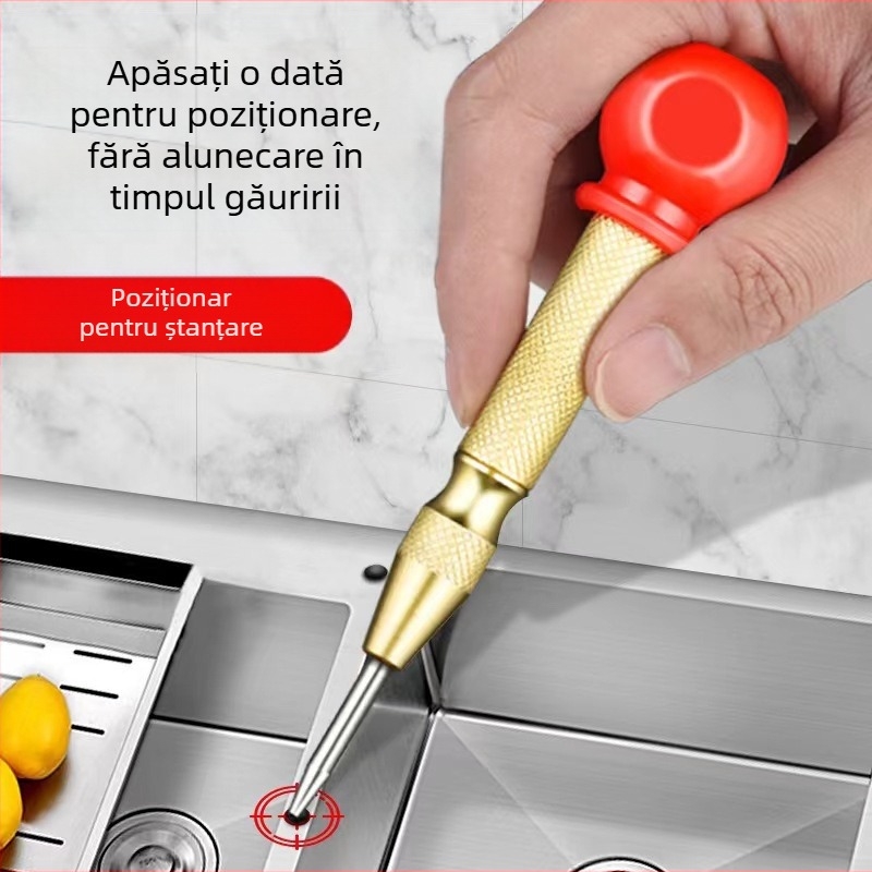 Locator central automat cu arc, pentru tâmplărie și găurire