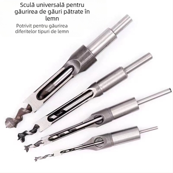 Burghiu pentru găuri pătrate pentru mașini mortise și tenon, lungime imperială, pentru DIY