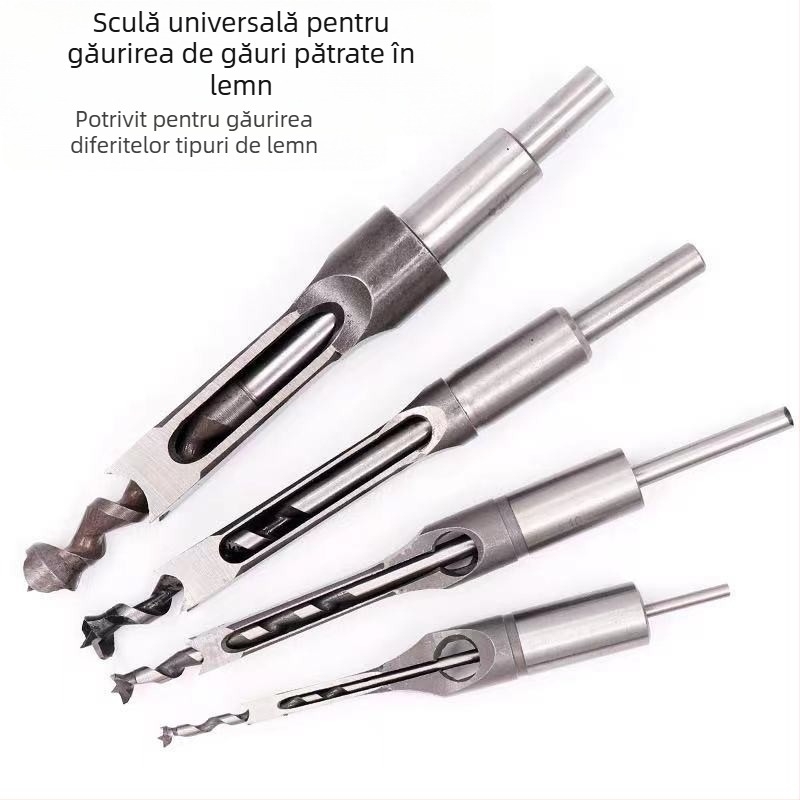 Burghiu pentru găuri pătrate pentru mașini mortise și tenon, lungime imperială, pentru DIY