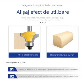 Set freze lemn – 4 buc. – vârf sferic, aliaj, freză canelatoare