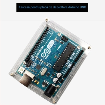 Carcasă pentru placă de dezvoltare Arduino — acrilică, transparentă, protecție M133