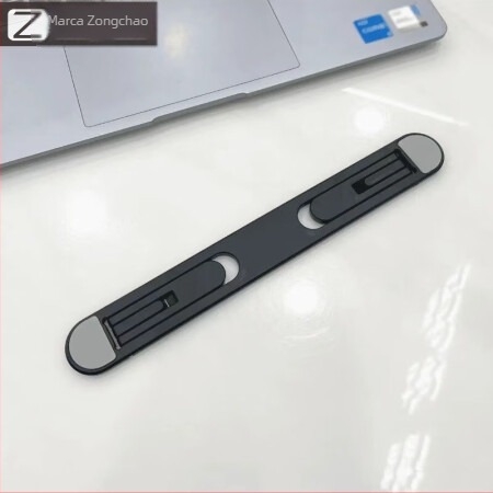 Suport pliabil pentru laptop din aliaj de aluminiu cu bază de răcire, suport de birou portabil pentru iPad 2 și alte tablete, greutate 0,025 kg