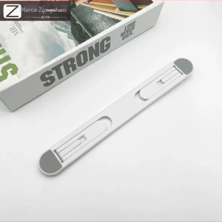 Suport pliabil pentru laptop din aliaj de aluminiu cu bază de răcire, suport de birou portabil pentru iPad 2 și alte tablete, greutate 0,025 kg