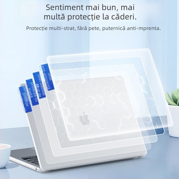 Carcasă de protecție MacBook — Finisaj mat, husă din plastic, compatibilă cu seria MacBook, lansată în 2021