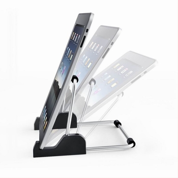 Suport pentru tabletă TS-02, din plastic și aluminiu, suport de birou cu două fețe, compatibil cu iPad, iPad Mini, iPad 2/3/4, greutate 0,14 kg