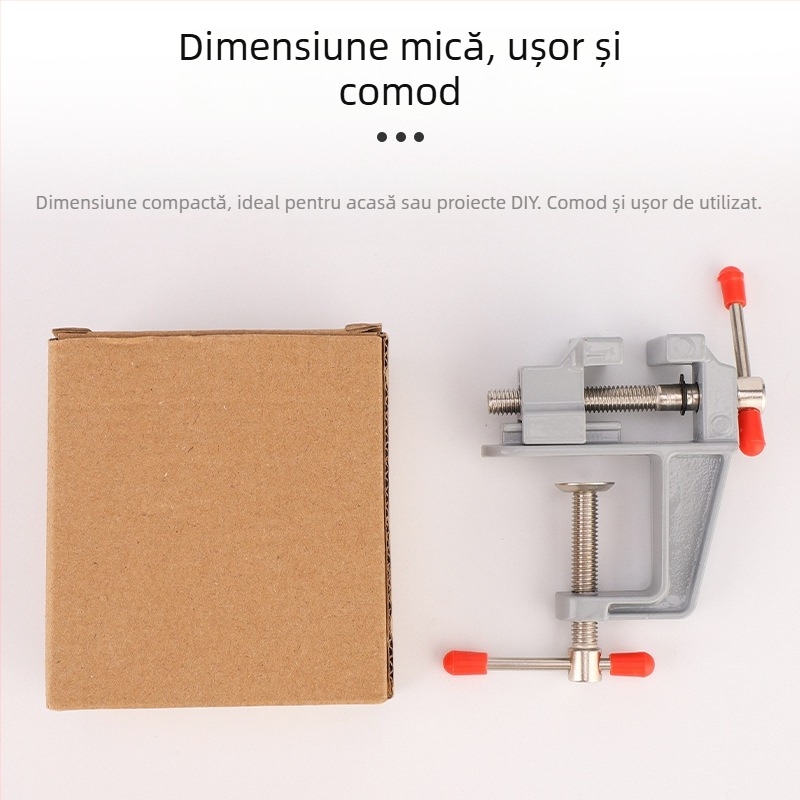 Clește de bancă din aliaj de aluminiu, instrument DIY, Bingxuan, greutate 135 g