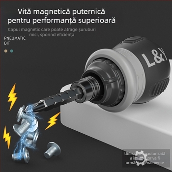 Maibu set de șurubelnițe telescopic cu ratchet, din oțel crom-vanadiu, izolat și magnetic