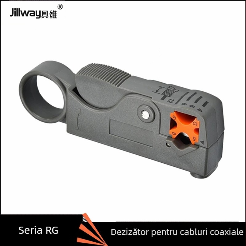 Desprindător cablu coaxial Jillway, gură curbată, mâner ABS, diametru dezlipire 75, greutate 0.065 kg