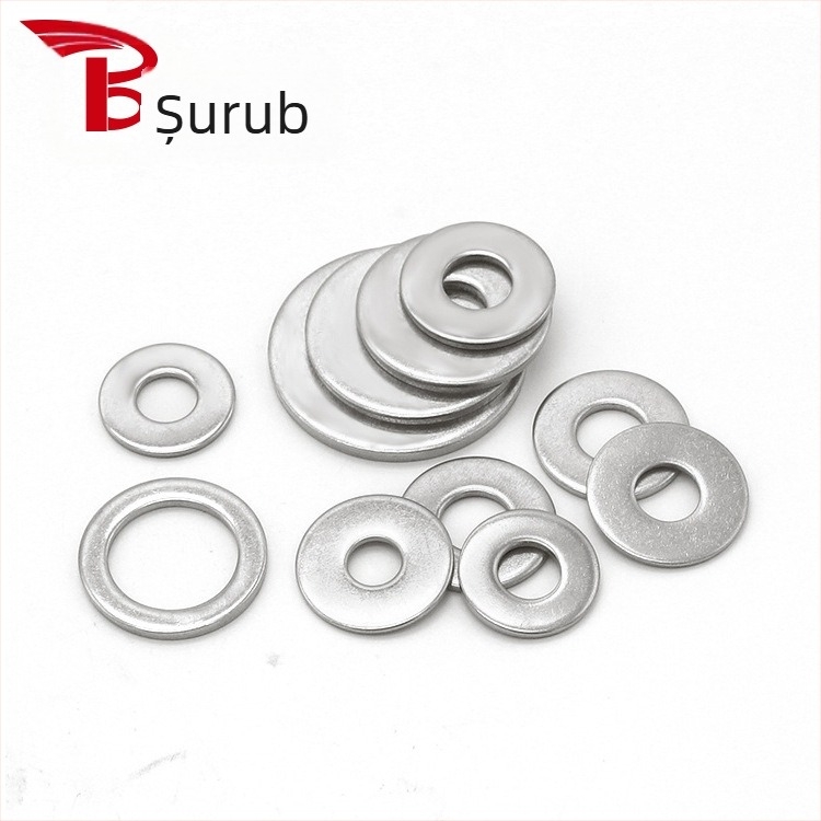 304 oțel inoxidabil, garnituri plate metalice, set ambalat în cutie, 270 buc./190 buc., standard GB97, Gradul A