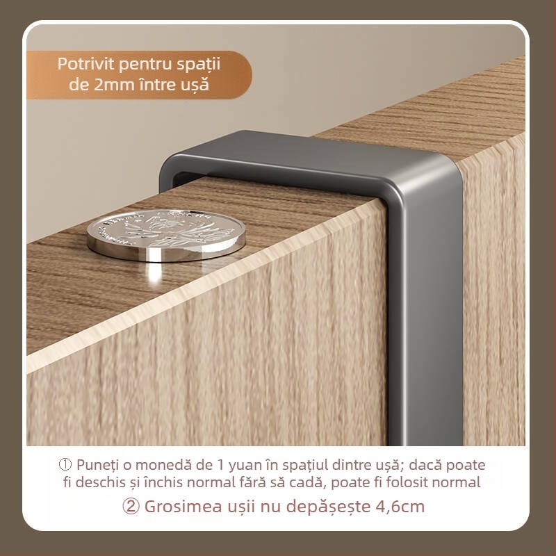 Cuier metalic pentru perete, montaj fără găuri, pentru hol/dormitor, încărcare 5 kg, 1 nivel