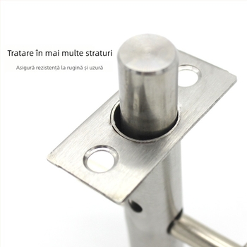 Încuiere pentru ușa de fântână din oțel inox, cu cheie în cruce ascunsă, model 001, pentru uși metalice, din lemn și antiincendiu.