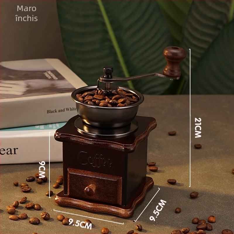 Măcinător de cafea manual cu manivelă - retro, portabil, lansare toamna 2013