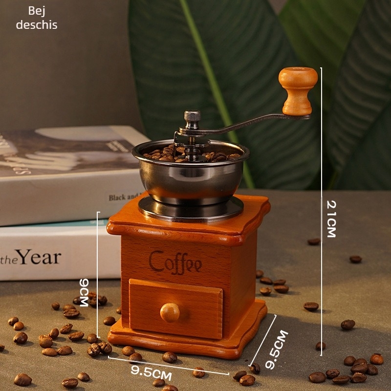 Măcinător de cafea manual cu manivelă - retro, portabil, lansare toamna 2013