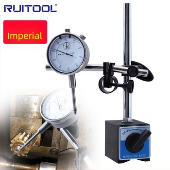 Suport pentru indicator de calibru cu bază magnetică, reglaj fin, cursa 0–1 inch, antișoc, mecanic