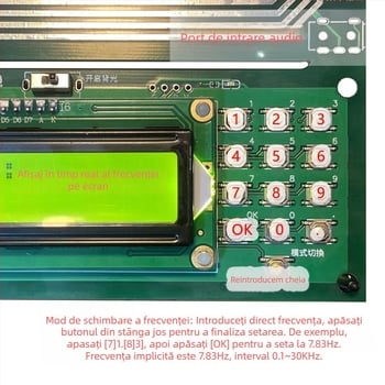 Generator de unde Schumann cu semnal sinus pur, modulație de frecvență, interval 0.01 Hz–300000 Hz
