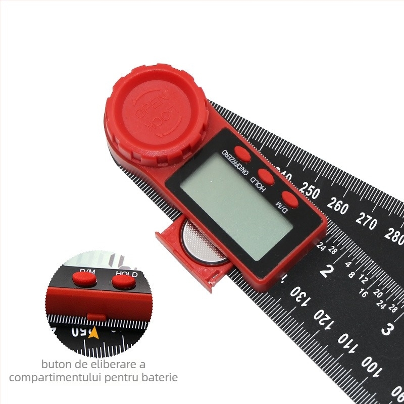 2-in-1 Digital Angle Ruler with Protractor and Vernier Caliper