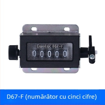 D67-F contor mecanic cu cinci cifre, gamă de numărare 99999, intrare 220V, procesare personalizabilă