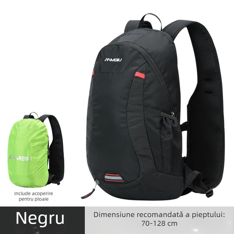 Rucsac de ciclism pentru biciclete de oraș și de munte, capacitate 12L, model 1061#, nylon/poliester, cu husă de ploaie