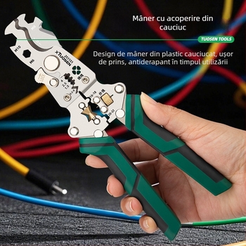 Tuosen unealtă pliabilă pentru dezizarea cablurilor – clește pentru dezizolare, tăietor cabluri, model 251151, greutate 0.24 kg