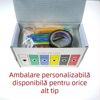 Cablu din silicon izolat pentru echipamente electrice interne – utilizare DIY, ambalare în cutie, aprovizionare pe termen lung