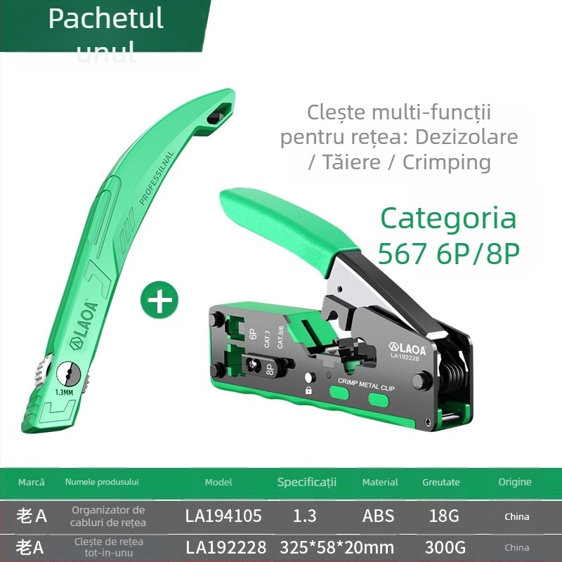 Organizator de cabluri Cat5e/Cat6 pentru rețea și server, Brand Old a, Model LA194105