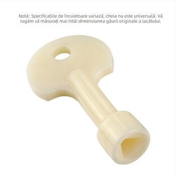 Încuietoare pentru capacul coșului de gunoi pentru exterior, cu încuietoare triunghiulară și cheie cu limbă