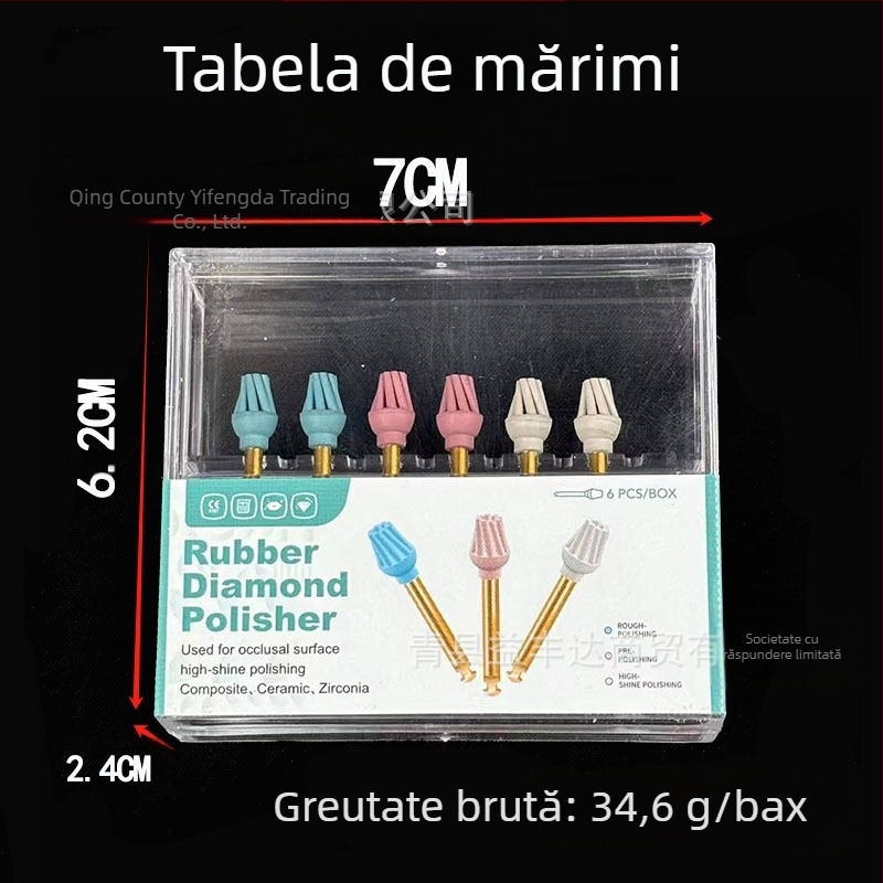 Roata de polisare dentară pentru suprafețe ocluzale și spații dintre dinți (Brand: HDF; Conținut net: 35 g; Pentru adulți; Origine: Altele; Categoria produsului: Alte produse chimice pentru îngrijirea orală)