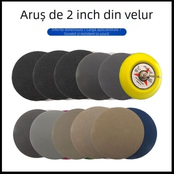 Disc de șmirghel cu spate flocat pentru utilizare umedă și uscată; material: șmirghel; marcă: 1; set: 1; pentru uz casnic