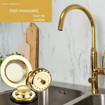 Capac pentru dispozitivul de zdrobire a deșeurilor la chiuvetă cu filtru anti-blocare, Material 201, Model 112, Specificații 112/85, Greutate netă 140 g