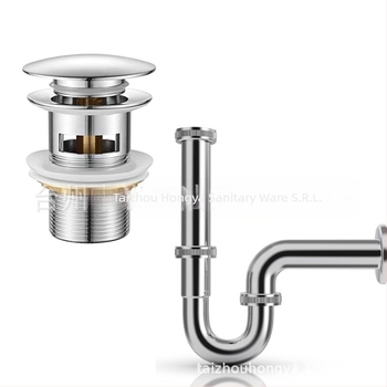 Chiuvetă de baie, model D-009, material inox și cupru, formă în stil german, drenaj cu sifon și preaplin