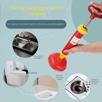 Unealtă de curățare a canalizării pentru toaletă – presiune înaltă, curățare conducte