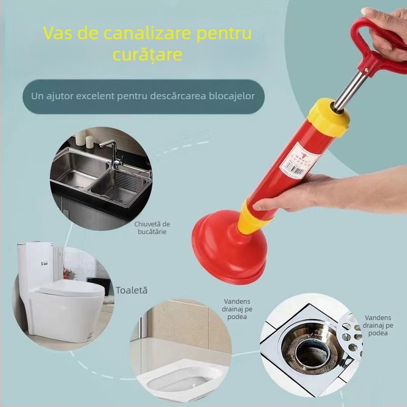 Unealtă de curățare a canalizării pentru toaletă – presiune înaltă, curățare conducte