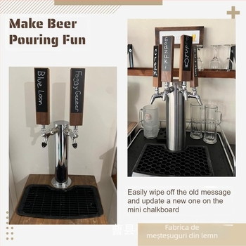 Mâner din lemn pentru robinetul de bere, din lemn de pin, brand Wood of Craftsmanship, stil modern minimalist